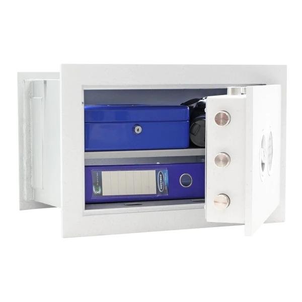 Rottner Wandtresor EN1 Stone SE 35 Premium Elektronikschloss weißaluminium T04937